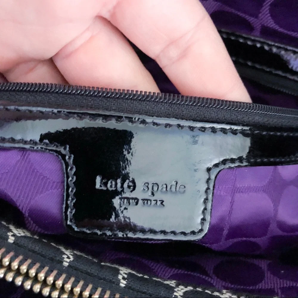 kate spade | geometric dot noel black bag large - Picture 8 of 8